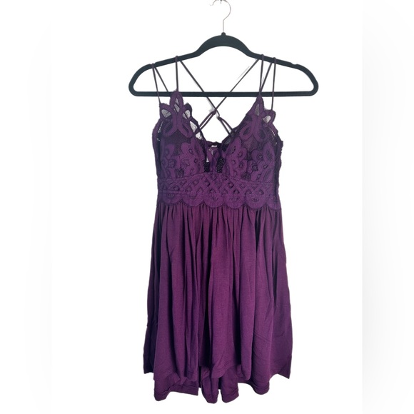 Zenana Outfitters Tops - Zenana Crochet Lace Cami with Adjustable Staps- Dark Plum